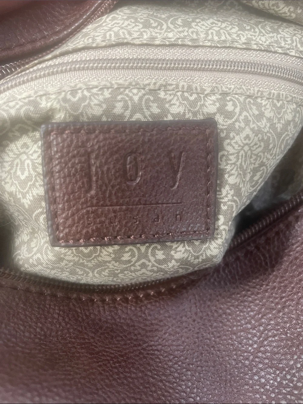 Joy Susan 2-in-1 set with Classic Hobo Bag Berry and Brown Interior Purse / Bag
